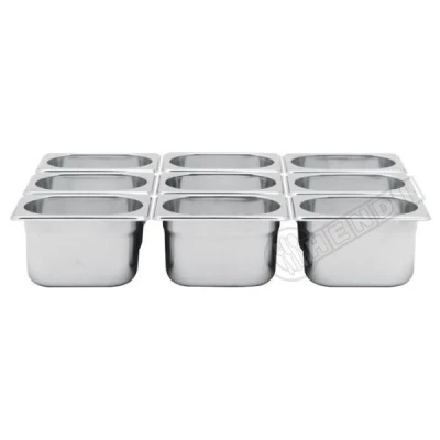 HEN-POJEMNIK NIERDZEWNY GN 1/9 H100MM 999134