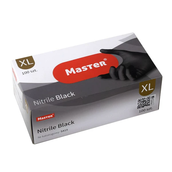 IKA-REKAWICE DIAGNOSTYCZNE NITRYLOWE CZARNE *XL* A'100 S419