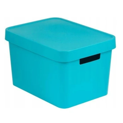 KET-POJEMNIK PEŁNY *INFINITY* 17L Z POKRYWĄ  NIEBIESKI 229242