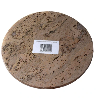 KOR-PODKŁADKA KORKOWA OKRĄGŁA DUŻA DEKOR CREAM 3MM  /4/