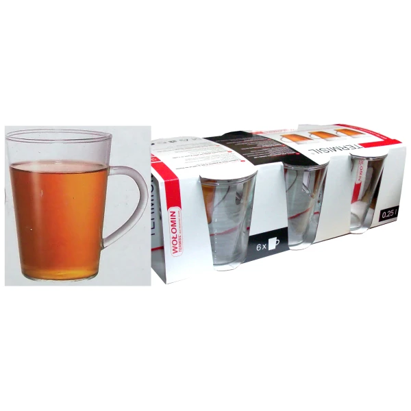 KPL. 6 SZKLANEK ŻARO *STOŻEK* 0.25L