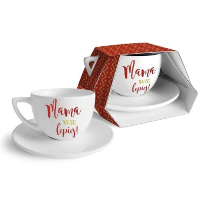 BG-FILIŻANKA ZE SPODKIEM DUO 400ML *MAMA WIE LEPIEJ*