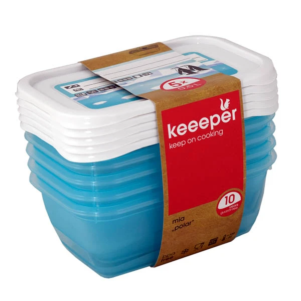 OKT-KPL. 5 POJEMNIKÓW PROSTOKĄTNYCH 0,5L POLAR/MAGIC ICE 30689