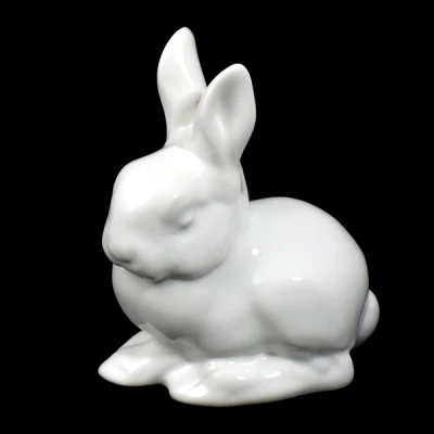 CER-ZAJĄC SZARAK MAŁY *SZKLIWO BIAŁE* C-747SZB