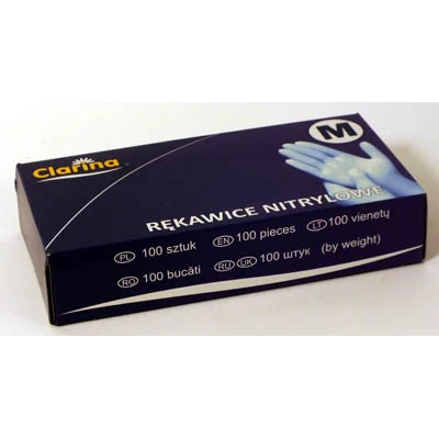 AKU-RĘKAWICE NITRYLOWE *M*  A'100