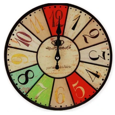 MONDEX-ZEGAR SZKLANY OKRĄGŁY *CYFRY* 13S1327