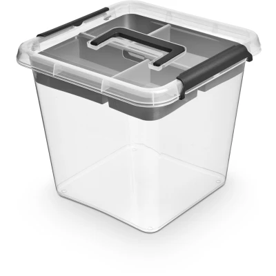 POJEMNIK BOX Z RĄCZKĄ I INSERTEM 13L 1397