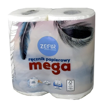 KPL. 2 RĘCZNIKÓW PAPIEROWYCH 20MB 2-WARSTWOWYCH *ZEFIR MEGA* RKC2017