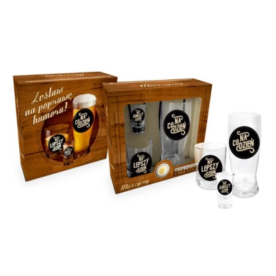 BG-ZESTAW SZKLANKA 180+KIELISZEK 35+SZKLANKA 500