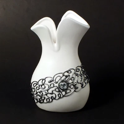 CER-WAZON TULIPANEK *DECOR SREBRO* C-416DS