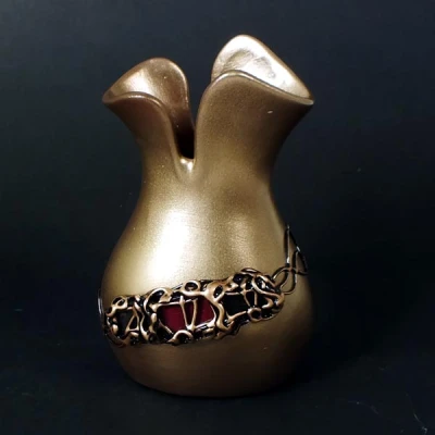 CER-WAZON TULIPANEK *DECOR ZŁOTO* C-416DZ