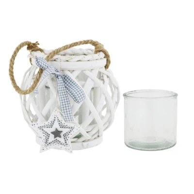 EM-LAMPION WIKLINOWY ZE SZKŁEM 14X17CM LQ-03