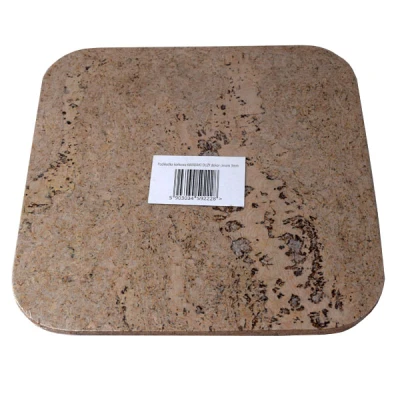 KOR-PODKŁADKA KORKOWA KWADRAT DUŻY DEKOR CREAM 3MM  /4/