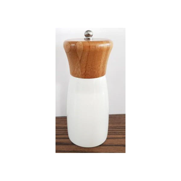 MMG-MŁYNEK DREWNIANY BIAŁY CERAMICZNY 13CM  37300