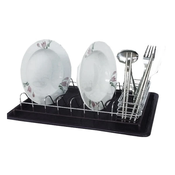 MX0084-SUSZARKA DO NACZYŃ MAŁA Z PODSTAWKĄ CZARNA