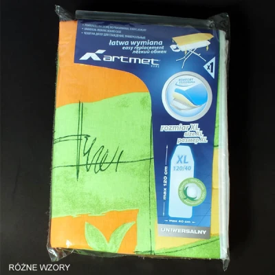 POKROWIEC NA DESKĘ BAWEŁNA Z PIANKĄ POLIURETANOWĄ 120*40