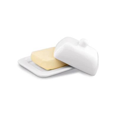 TAD-MASELNICA CERAMICZNA BIAŁA 15,8X12,6X8 B1000