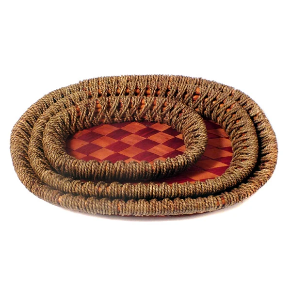 TRU-KPL. 2 KOSZY RATTAN *OWAL* 20-315