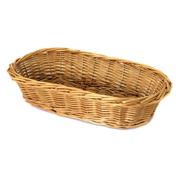 WK-KOSZYK NA CHLEB WIKLINOWY *PALUSZEK* OWAL MAŁY PEŁNY 30X15