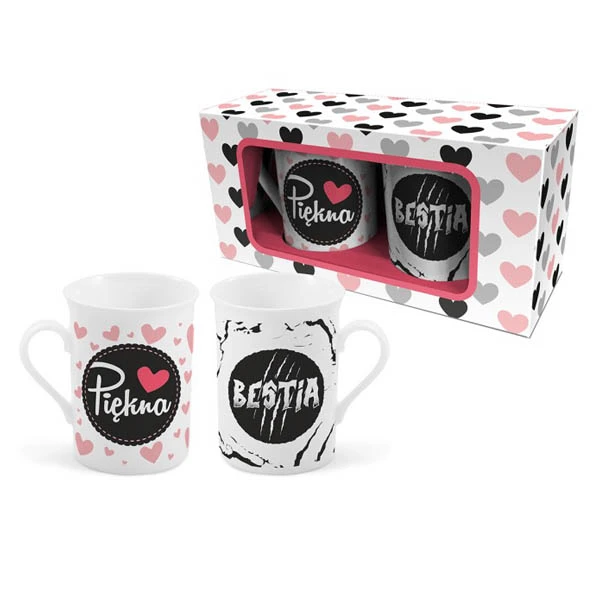BG-ZESTAW 2 KUBKÓW NBC *PIĘKNA I BESTIA*