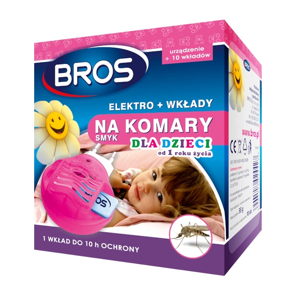 BROS-ELEKTRO+10 WKŁADÓW NA KOMARY DLA DZIECI