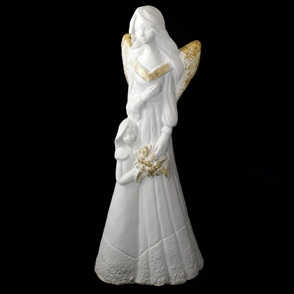 CA-ANIOŁ GIPSOWY BIAŁY B0152