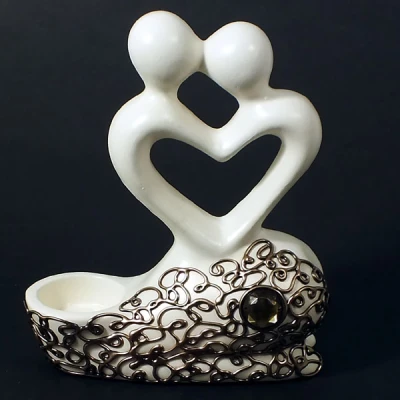 CER-AKT SERCE MAŁY *DECOR ZŁOTY* C-402DZ