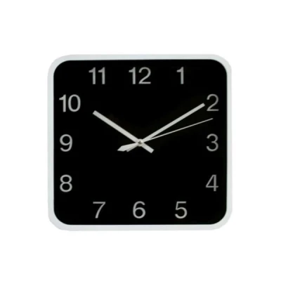 FENIKS-ZEGAR ŚCIENNY 29CM *TIMO 57* BIAŁY-CZARNY