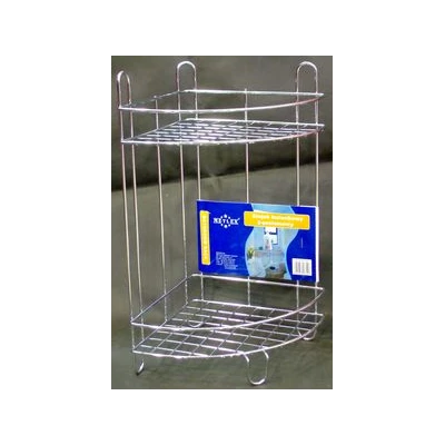 MX0291-STOJAK ŁAZIENKOWY 2 PÓŁKOWY NAROŻNY