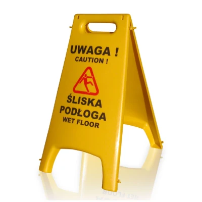 RAMP-POTYKACZ/STOJAK INFORMACYJNY *ŚLISKA PODŁOGA*