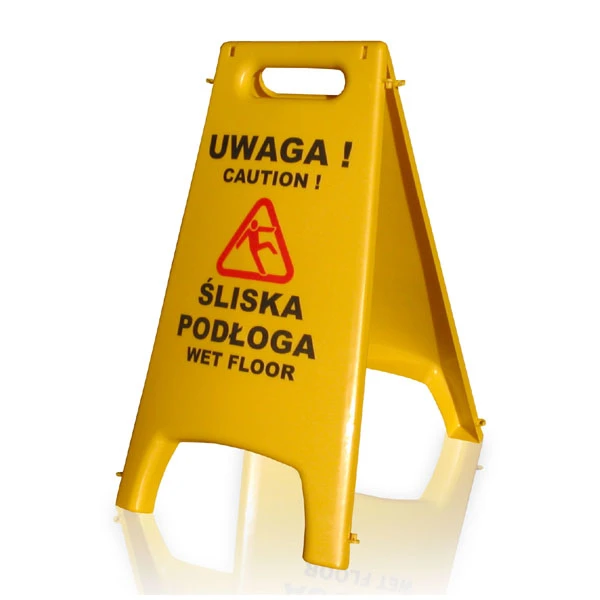 RAMP-POTYKACZ/STOJAK INFORMACYJNY *ŚLISKA PODŁOGA*