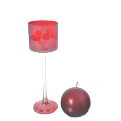 SIGMA-ŚWIECZNIK *807* H30 CZERWONE SERCA/106