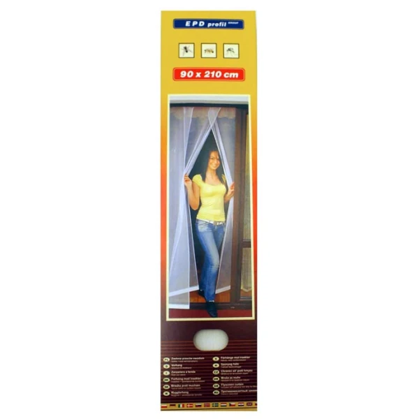 ZASLONA P/OWADOM 90*210 BIALA 3-PASY