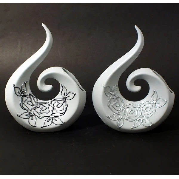 CER-STROIK WIOLONCZELA MINI *DEKOR SZARY RÓŻA* C-397DSZ