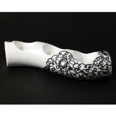 CER-ŚWIECZNIK ŚLIMAK III *DECOR SREBRO* C-472DS