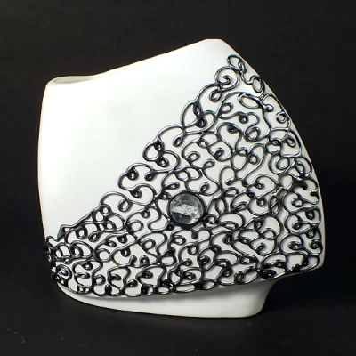 CER-WAZON ŻAGIEL MAŁY *DECOR SREBRO* C-461DS