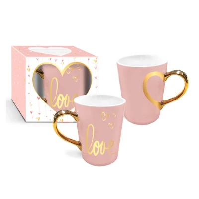 CF-KUBEK RÓŻOWY 370ML WALENTYNKI *LOVE*