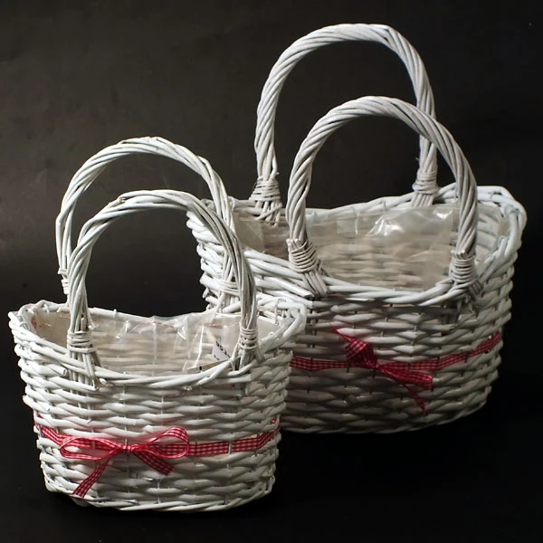 DM-KPL. 2 KOSZY WIKLINOWYCH BIAŁY DM08