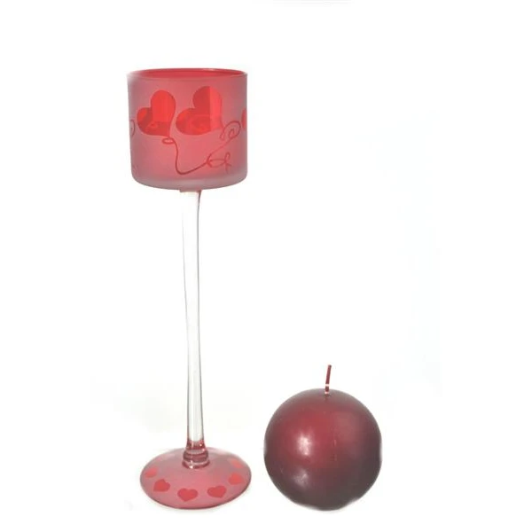 SIGMA-ŚWIECZNIK *807* H35 CZERWONE SERCA/106