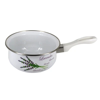 TAD-RONDEL EMALIOWANY Z RĄCZKĄ 18X8,5CM 1650ML *LAWENDA*
