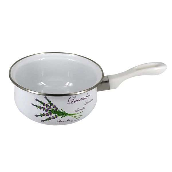TAD-RONDEL EMALIOWANY Z RĄCZKĄ 18X8,5CM 1650ML *LAWENDA*
