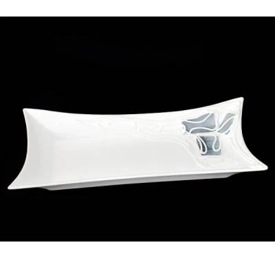 CER-TACKA ROGI MAŁA *DEKOR WITRAŻ BIAŁY* C-371W