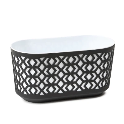 LAM-SKRZYNKA *AZTEK* 40CM CZARNY/BIAŁY