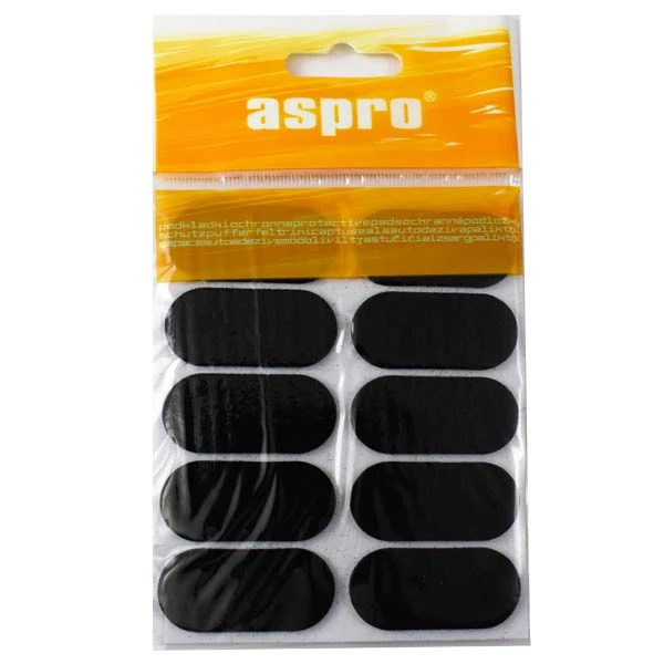 MIDAS-KPL.10 PODKŁADEK FILCOWYCH *CZARNYCH* 20X44MM A-40002-06-010