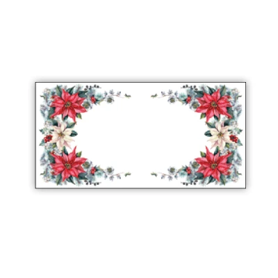 MAR-BIEŻNIK WODOODPORNY CZERWONO-ZIELONY *GWIAZDA BETLEJEMSKA* 50X100CM