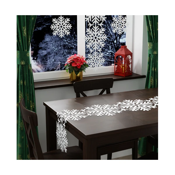 MAR-BIEŻNIK ŻAKARDOWY *ŚNIEŻYNKA* 37X200CM