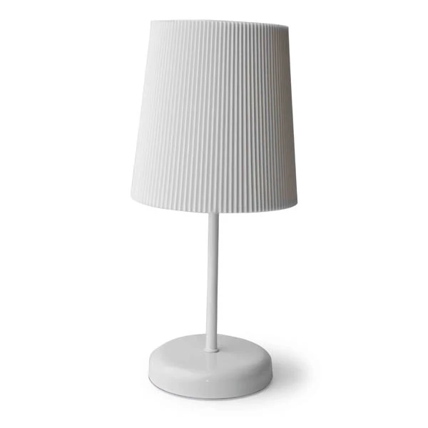 MON-LAMPKA NOCNA BIAŁA PLISOWANE 9599