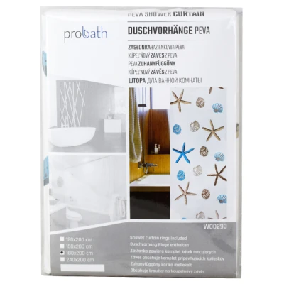 ZASŁONA ŁAZIENKOWA PEVA 180/200 W00293 MUSZLA