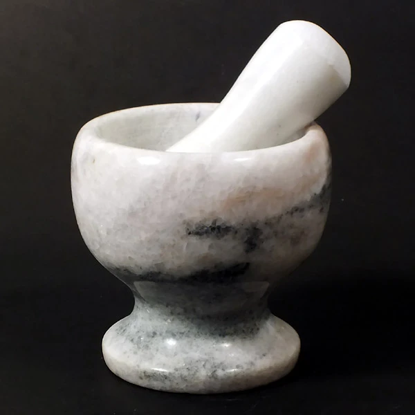 CH-MOŹDZIERZ MARMUROWY 12,5X12,5CM 9816