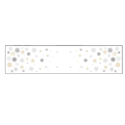 MAR-BIEŻNIK WODOODPORNY SREBRNO-ZŁOTY *MROZIK* 38X160CM